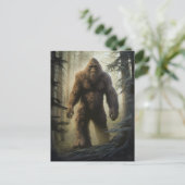 Bigfoot in het bos Briefkaart (Staand voorkant)