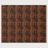 Bigfoot in het Bos Kerst Cadeaupapier (Vlak)