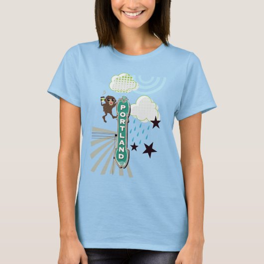 Bigfoot in P-town T-Shirt (Voorkant)