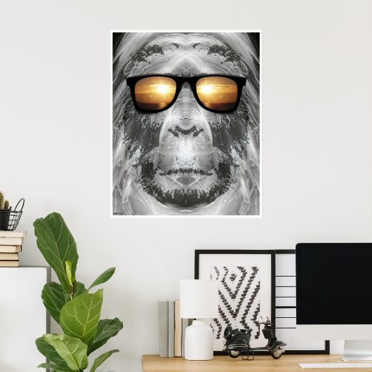 Bigfoot in Shades Poster (Thuiskantoor)