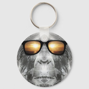 Bigfoot in Shades Sleutelhanger