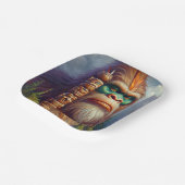 Bigfoot inheemse Amerikaanse Totem Papieren Bordje (Gebogen)