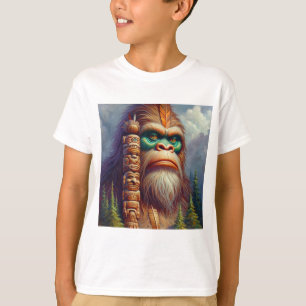Bigfoot inheemse Amerikaanse Totem T-shirt
