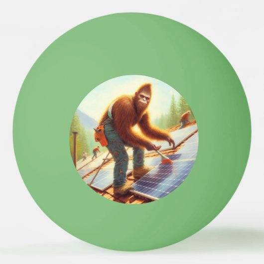Bigfoot installeren zonnepanelen pingpongbal (Voorkant)