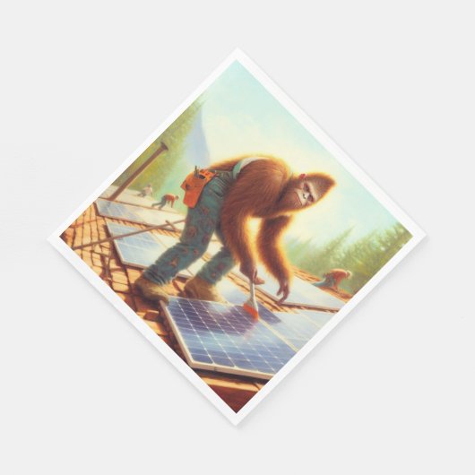 Bigfoot installeren zonnepanelen servet (Hoek)