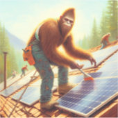Bigfoot installeren zonnepanelen sticker (Voorkant)