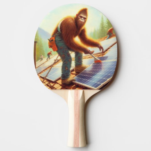 Bigfoot installeren zonnepanelen tafeltennisbatje (Achterkant)