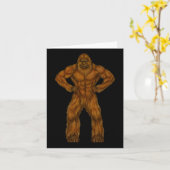 Bigfoot Is A Body Builder - Body Builder Sasquatch Kaart (Gele Bloem)