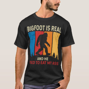 Bigfoot Is Echt Hij Probeerde Grappige Sasquatch T T-shirt