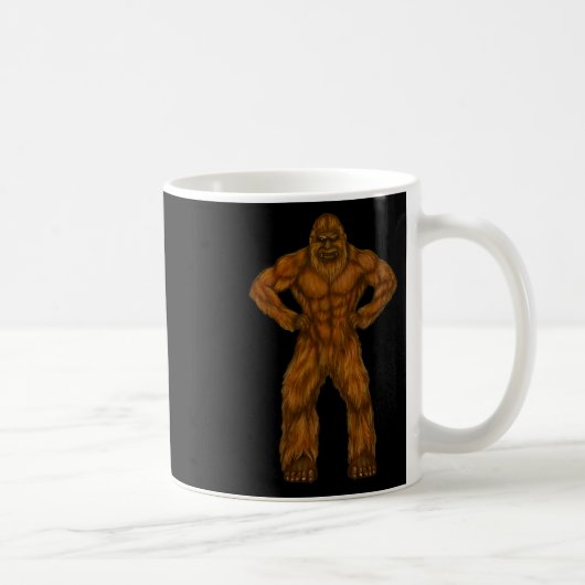 Bigfoot is een bodybuilder - bodybuilder Sasquatch Koffiemok (Rechts)