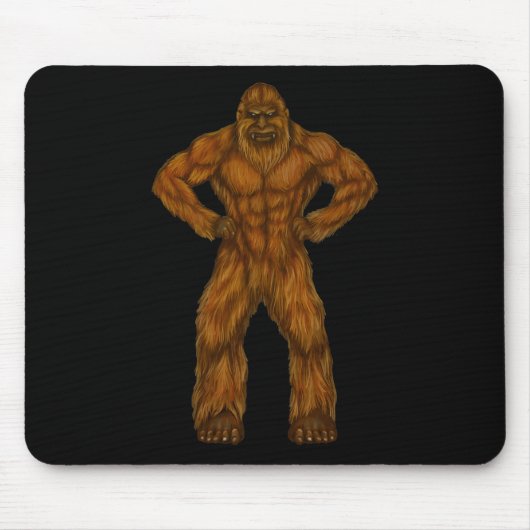 Bigfoot is een bodybuilder - bodybuilder Sasquatch Muismat (Voorkant)