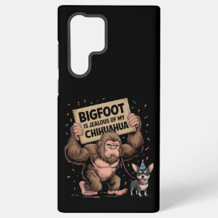 Bigfoot is jaloers op mijn Chihuahua Samsung Galaxy Hoesje