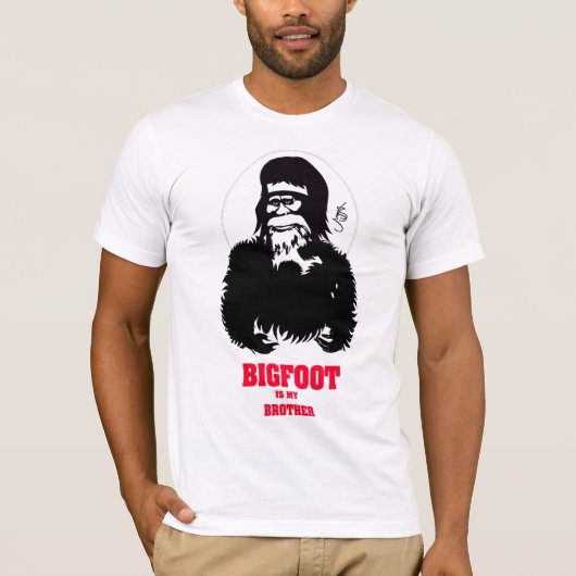 Bigfoot is mijn broer t-shirt (Voorkant)