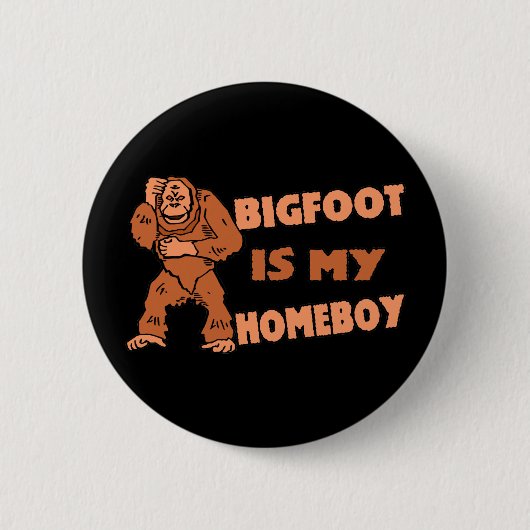 Bigfoot is mijn Homeboy Ronde Button 5,7 Cm (Voorkant)
