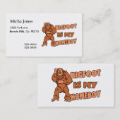 Bigfoot is mijn Homeboy Visitekaartje (Voorkant / Achterkant)