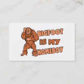 Bigfoot is mijn Homeboy Visitekaartje (Achterkant)