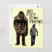 Bigfoot is mijn vriend briefkaart (Voorkant / Achterkant)