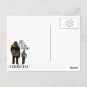 Bigfoot is mijn vriend briefkaart (Achterkant)