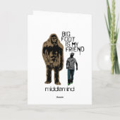 Bigfoot is mijn vriend kaart (Achterkant)
