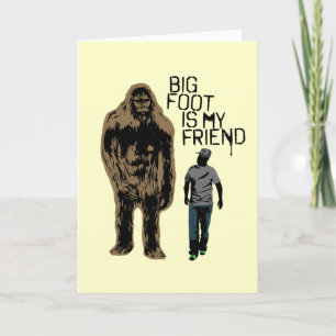 Bigfoot is mijn vriend kaart