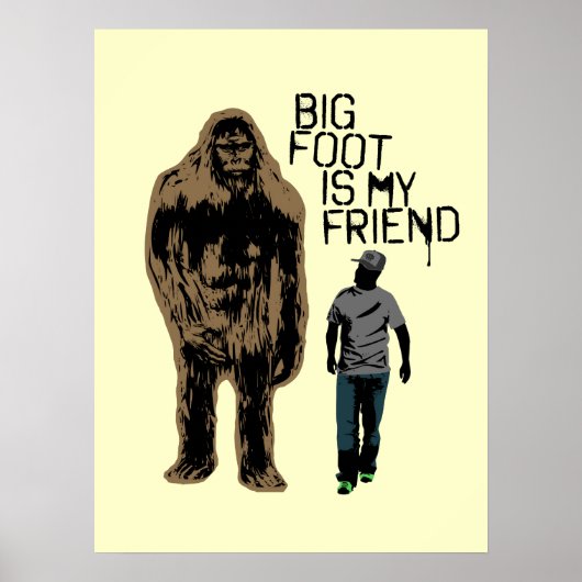 Bigfoot is mijn vriend poster (Voorkant)