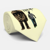 Bigfoot is mijn vriend stropdas (Opgerold)