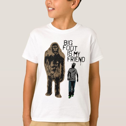 Bigfoot is mijn vriend t-shirt (Voorkant)