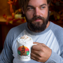 Bigfoot Ja, ik hoorde die Herfst in het bos Koffiemok