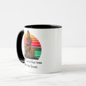 Bigfoot Ja, ik hoorde die Herfst in het bos Mok (Voorkant links)