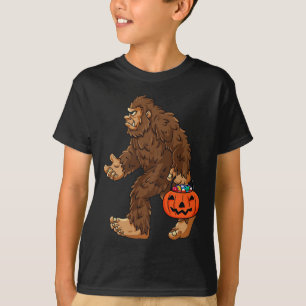 Bigfoot Jack O lantaarn Fun Halloween Boys Kinder T-shirt