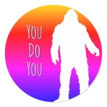 Bigfoot Je doet je ronde sticker