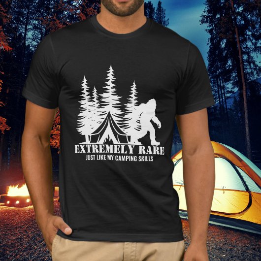 BigFoot Kampeerbos Extreem Zeldzaam Grappig Aangep T-shirt
