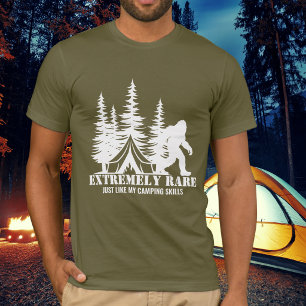 BigFoot Kampeerbos Extreem Zeldzaam Grappig Aangep T-shirt