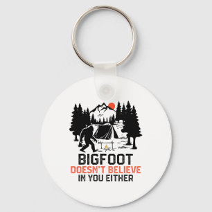 Bigfoot Kamperen Grappige Bigfoot Gelooft Niet In Sleutelhanger