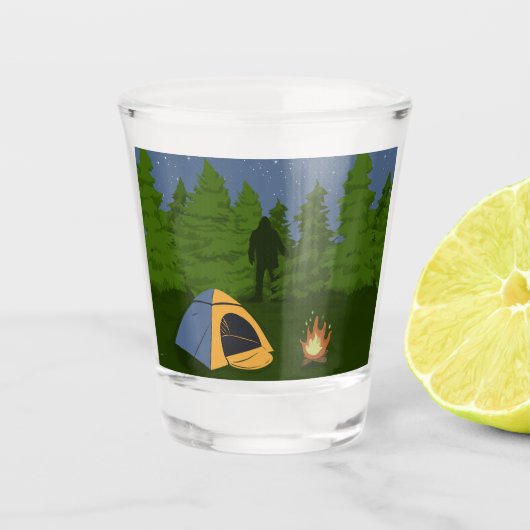 BigFoot Kamperen  Shot Glas (Voorkant)
