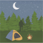 BigFoot Kamperen Sticker (Voorkant)