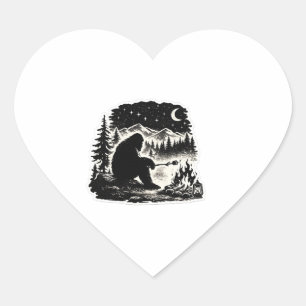 Bigfoot Kampvuur SUV Pasen Ei Sticker