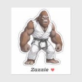 Bigfoot Karate Master Sticker (Vel)