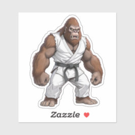 Bigfoot Karate Master Sticker