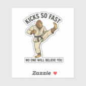 Bigfoot Karate Master Sticker (Vel)