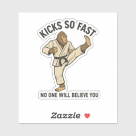 Bigfoot Karate Meester Sticker