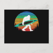 Bigfoot kayak paddling Lake white water canoe Briefkaart (Voorkant)