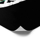 Bigfoot kayak paddling Lake white water canoe Poster (Hoek)