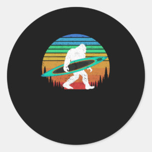 Bigfoot kayak paddling Lake white water canoe Ronde Sticker