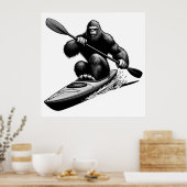 Bigfoot Kayak Poster (Keuken)