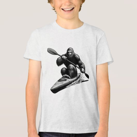 Bigfoot Kayak Tri-Blend Shirt (Voorkant)