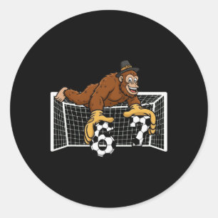 Bigfoot Keeper Voetbal 67 Zes Zeven Jongens Thanks Ronde Sticker