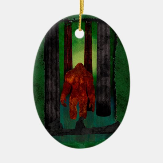 Bigfoot Keramisch Ornament (Voorkant)