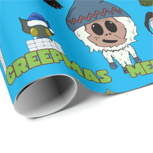 Bigfoot kerst inpakpapier (Rol Hoek)