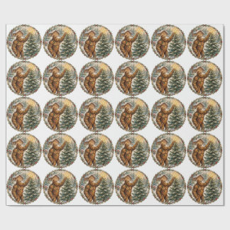 Bigfoot Kerstboom Inpakpapier